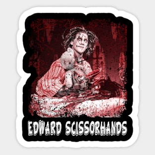 Embracing Uniqueness Edward Scissorhands' Identity Sticker